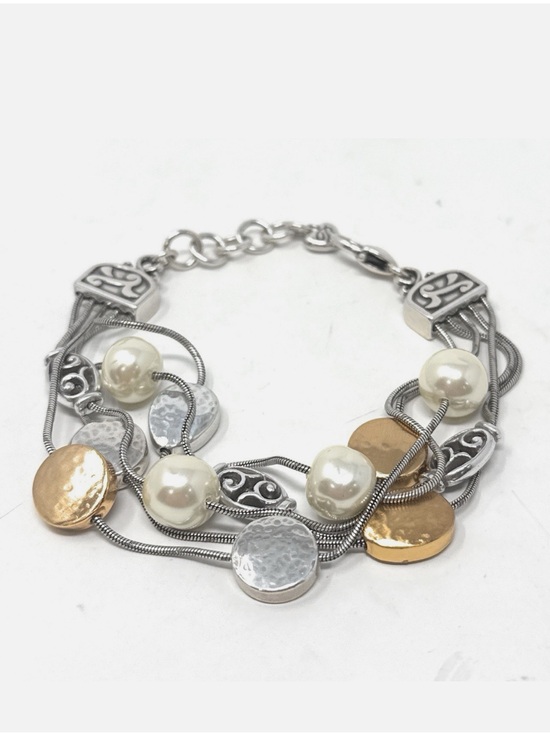 Brighton Jewelry - Brighton 5 strand bracelet Mediterranean pearl NWT